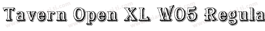 Tavern Open XL W05 Regular字体转换